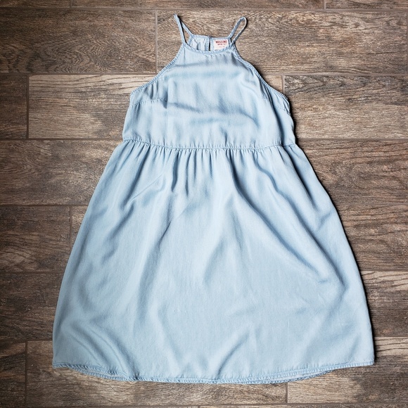 Dresses | Mossimo Chambray Denim Halter 